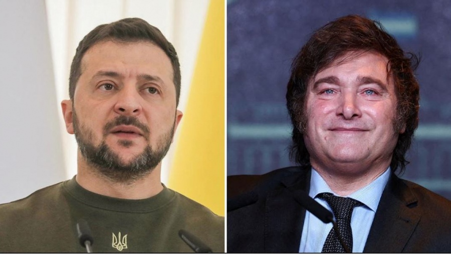 Tη στήριξη του ακροδεξιού προέδρου της Αργεντινής Milei στην Ουκρανία χαιρετίζει ο Zelensky