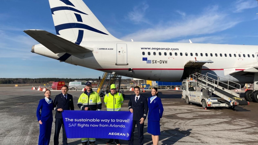 AEGEAN: Επέκταση του προγράμματος χρήσης Βιώσιμων Αεροπορικών Καυσίμων (SAF)