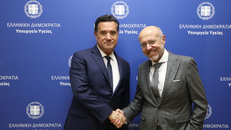 Συνάντηση Γεωργιάδη με τον απερχόμενο υφυπουργό Υγείας - «Χειρίστηκε με αξιοπρέπεια τις τελευταίες εξελίξεις»