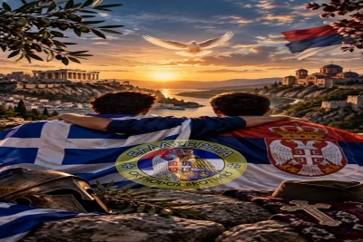 Έλληνες και Σέρβοι φώναξαν μαζί στο Βελιγράδι: Ελλάς, Σερβία, Ορθοδοξία