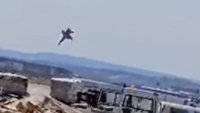 Σοκαριστικό video από τη συντριβή του μαχητικού αεροσκάφους  F - 18 στην Ισπανία