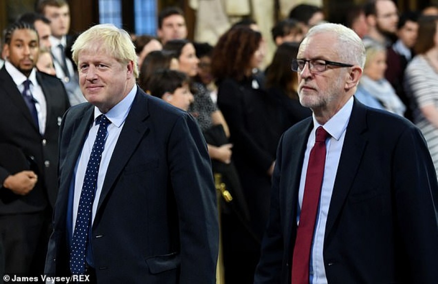 Βρετανία: Προβάδισμα Johnson έως και 17 μονάδεςς από τον Corbyn δείχνουν οι δημοσκοπήσεις