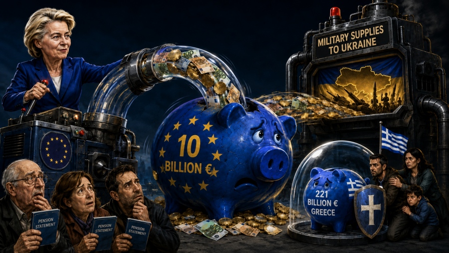 Money is running out and they will lay hands on Europeans' 10 trillion in deposits (221 billion in Greece) for the lost war?