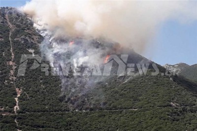 Μεγάλη φωτιά στην Πρέβεζα - Επιχειρούν ισχυρές δυνάμεις της Πυροσβεστικής