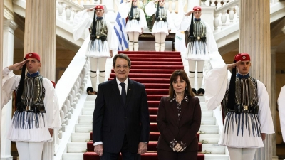 Συνάντηση Σακελλαροπούλου με Αναστασιάδη: Το Κυπριακό είναι ένα κορυφαίο εθνικό ζήτημα στην ελληνική εξωτερική πολιτική