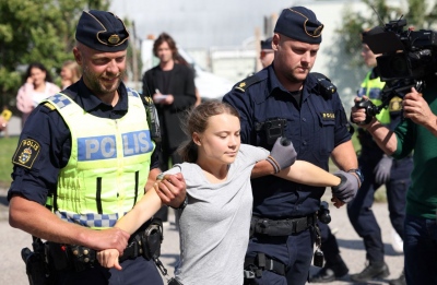 Η Greta Thunberg δέχθηκε πρόστιμο από την Σουηδική Αστυνομία για συμμετοχή σε ακτιβισμό