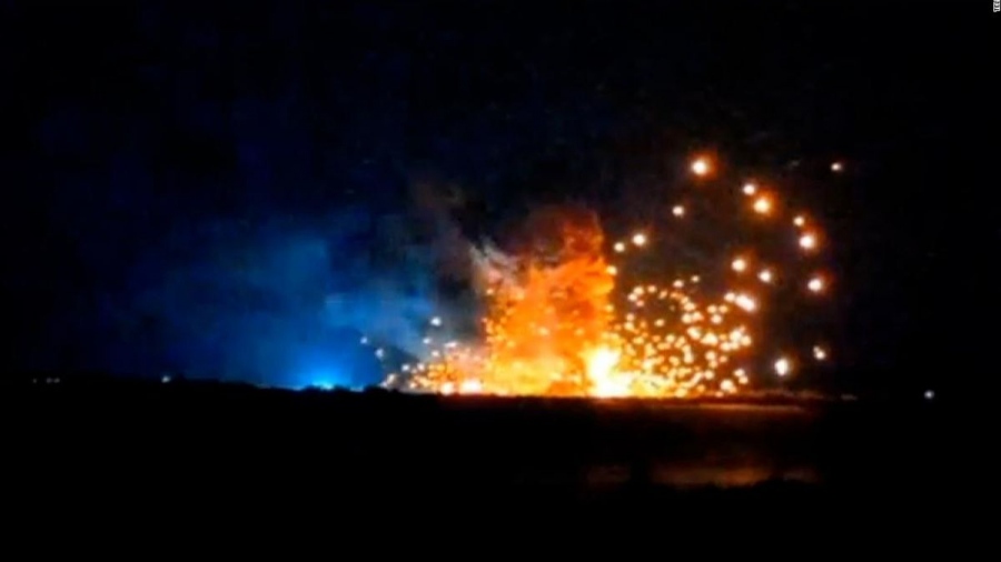 Για 3η φορά μέσα σε μία μέρα ισχυρές εκρήξεις συγκλόνισαν την Kherson που ελέγχεται από τους Ουκρανούς