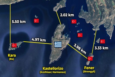 Ρω, Στρογγυλή και 150 νησιά στην «θάλασσα των νήσων» η Τουρκία τα βαφτίζει Τουρκικά – Δύο ελληνικές ΑΟΖ με διαφορετικό καθεστώς