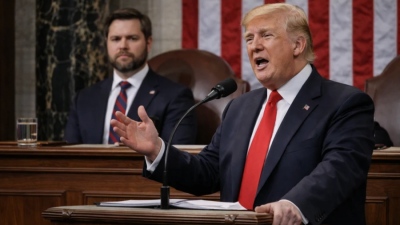 Παραλήρημα… θριάμβου από τον Trump – Εγκαινίασε τη «χρυσή εποχή» για την Αμερική, με άδεια έδρανα στο Κογκρέσο