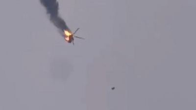 Αντάρτες κατέρριψαν ελικόπτερο στη Συρία