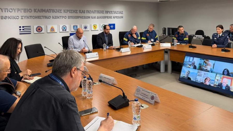 Νέα συνεδρίαση της Επιτροπής Εκτίμησης Κινδύνου παρουσία Κεφαλογιάννη για την κακοκαιρία Erminio
