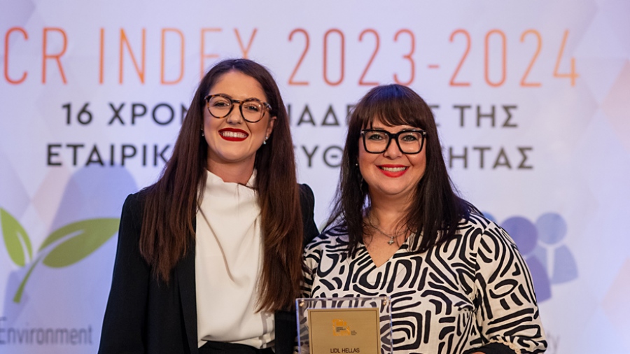 Η Lidl Ελλάς κατακτά τη Gold διάκριση στο Δείκτη Εταιρικής Ευθύνης CR Index