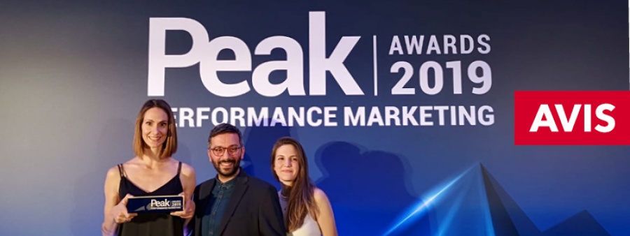 Διπλή διάκριση της Avis στα PEAK Performance Marketing Awards