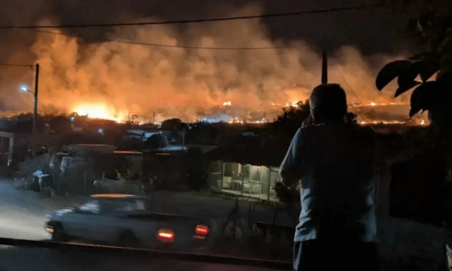 Συναγερμός στον Έβρο - Φωτιά στην Πυλαία Φερών - Στο σημείο πνέουν ισχυροί άνεμοι