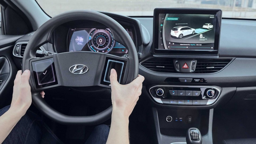 Πρωτότυπο τιμόνι με επιφάνειες αφής αντί για διακόπτες από την Hyundai