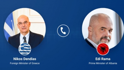Τηλεφωνική επικοινωνία Edi Rama και των ΥΠΕΞ Κροατίας και Πορτογαλίας με Δένδια - Συλλυπητήρια για το σιδηροδρομικό δυστύχημα