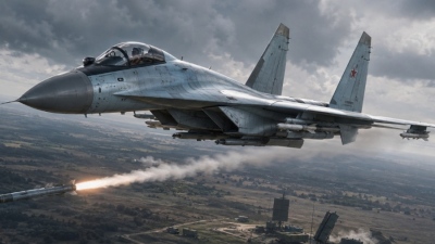 Russian Su-35 fires Kh-31PM to strike Patriot at 125 km
