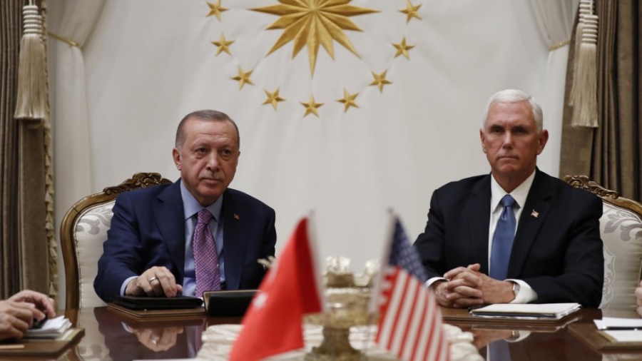 Δύσκολη η συνάντηση Pence - Erdogan για τη συμφωνία κατάπαυσης πυρός στη Συρία