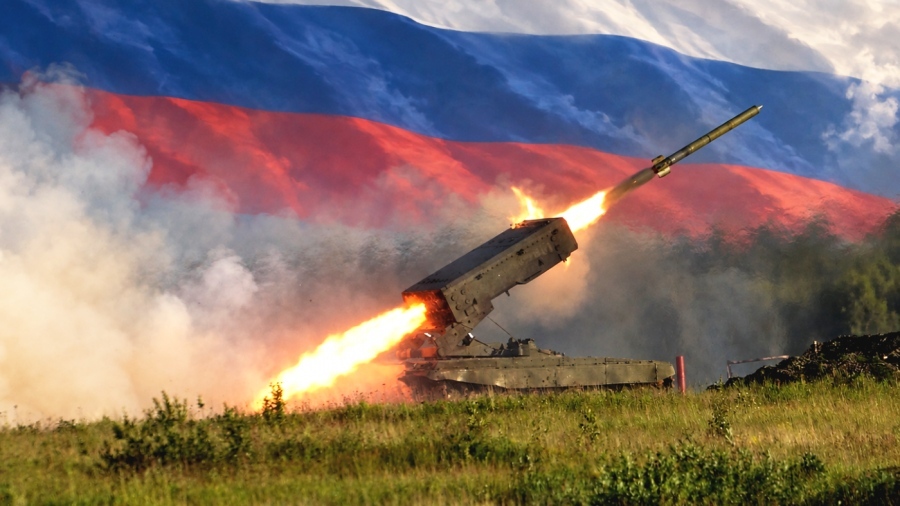 Russian forces strike Ukrainian positions in Lyman with TOS-1