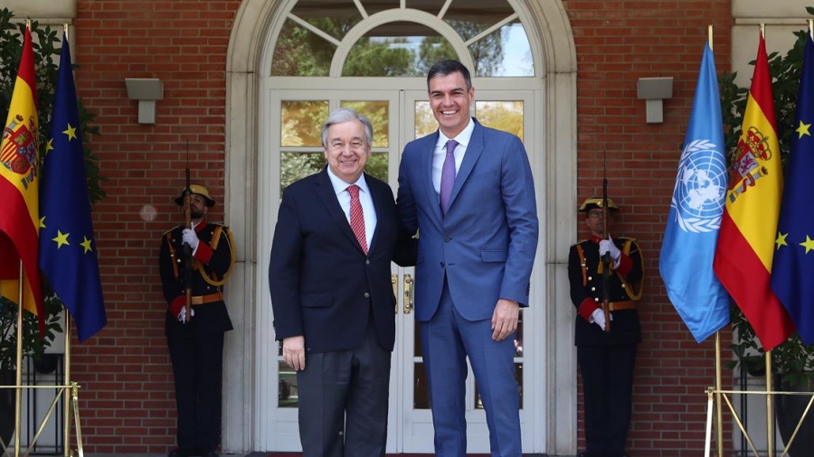 H ισπανική κυβέρνηση παρασημοφόρησε τον Guterres για τον αγώνα του για τα δικαιώματα του παλαιστινιακού λαού