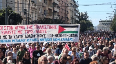 Μεγάλο συλλαλητήριο υπέρ των Παλαιστινίων στο Σύνταγμα - Πορεία  προς την ισραηλινή πρεσβεία