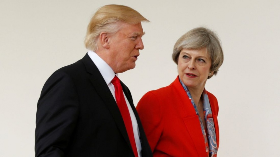 Τα «μαζεύουν» May και Trump: Βασικός μας στόχος μία καλή διμερής εμπορική συμφωνία