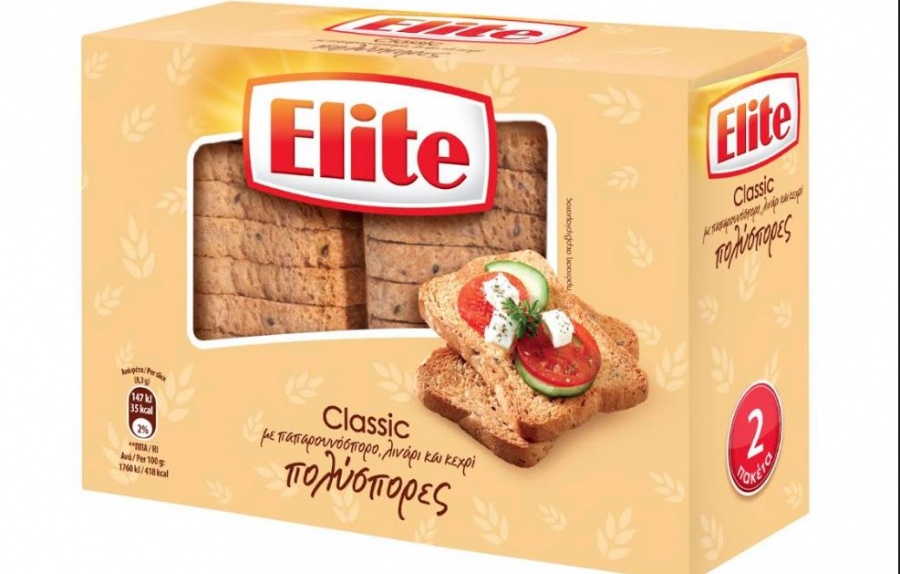 Νέα Elite Κλασσική Πολύσπορη Φρυγανιά με κεχρί, λιναρόσπορο και παπαρουνόσπορο