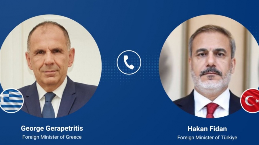 Τηλεφωνική επικοινωνία Γεραπετρίτη με τον Fidan - Στο επίκεντρο οι εξελίξεις στη Μέση Ανατολή