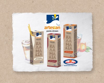 Η Ήλιος πρωτοπορεί με τα Artesian Pasta Straws, τα βιοδιασπώμενα καλαμάκια από ζυμαρικό