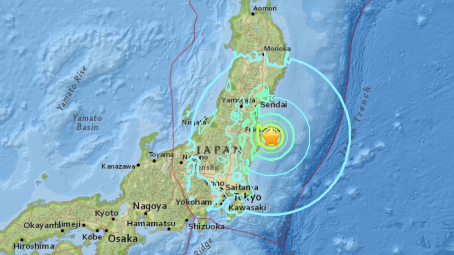 Ιαπωνία: Νέος τρομακτικός σεισμός στη Fukushima - Στα 5,8 Ρίχτερ, έγινε αισθητός στο Tokyo