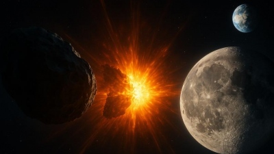 Συναγερμός στους επιστήμονες - Πιθανό σενάριο σύγκρουσης αστεροειδή με τη Σελήνη το 2032