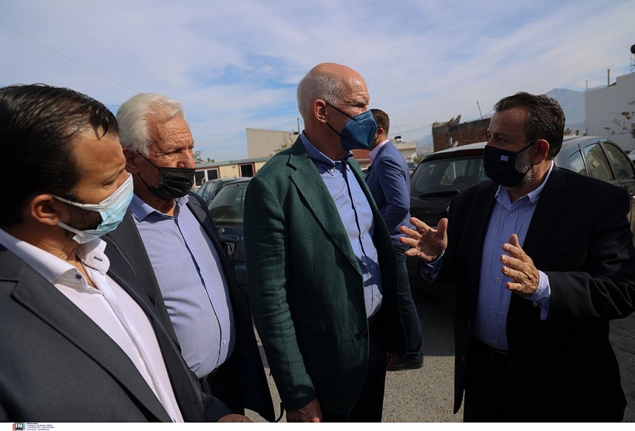 Παπανδρέου από Αρκαλοχώρι: Δεν μπορεί μόνο με την επιδότηση του καθενός ατομικά να στηθούν και πάλι οι περιοχές