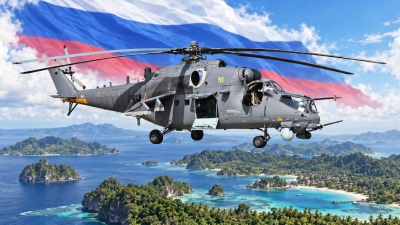 Οι Ρώσοι έστειλαν επιθετικά ελικόπτερα Mi-35M στο πιο απρόσμενο σημείο του πλανήτη