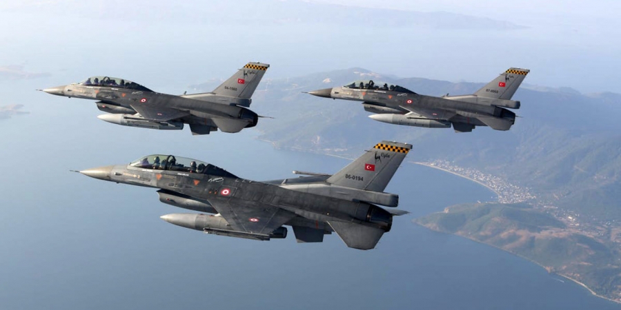 Μπαράζ παραβιάσεων του ελληνικού εναερίου χώρου σε όλο το Αιγαίο – Εισήλθαν 20 τουρκικά αεροσκάφη, τα 6 οπλισμένα