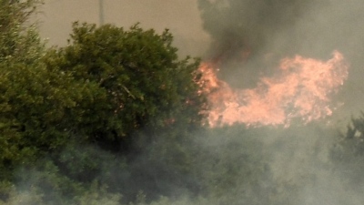 Συναγερμός στην Πυροσβεστική – Φωτιά στη Μαγνησία στο πεδίο βολής του Στρατού