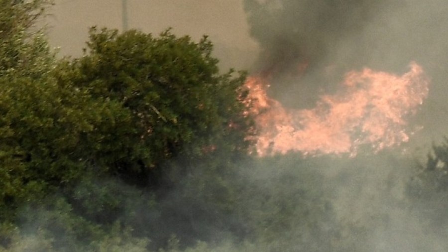Συναγερμός στην Πυροσβεστική – Φωτιά στη Μαγνησία στο πεδίο βολής του Στρατού