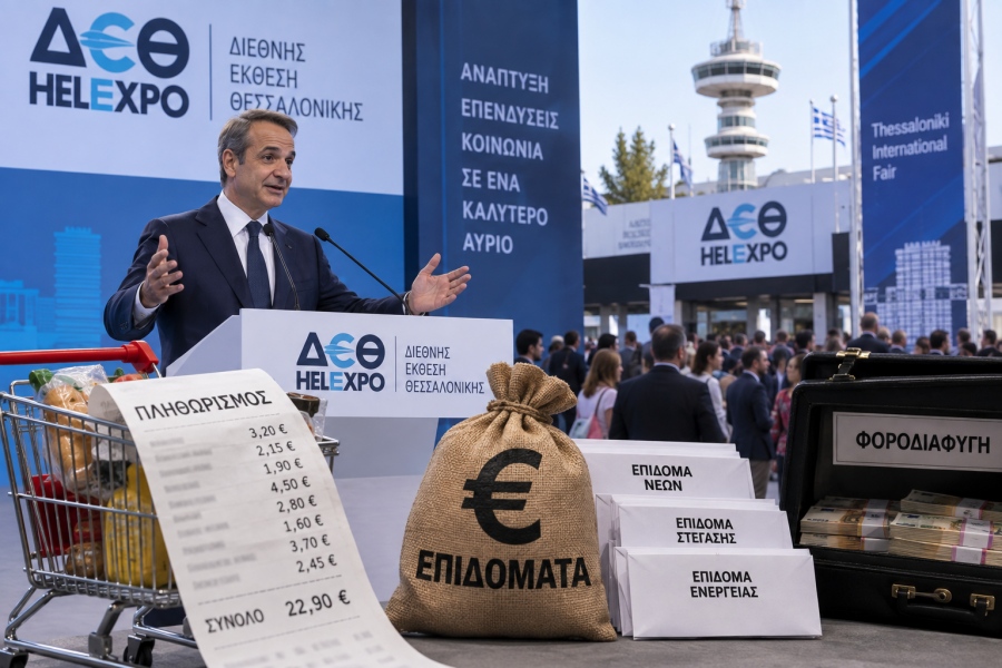 Το μεγάλο «πάρτι» της ΔΕΘ – Ο πληθωρισμός φουσκώνει τον ΦΠΑ, η κυβέρνηση μοιράζει επιδόματα