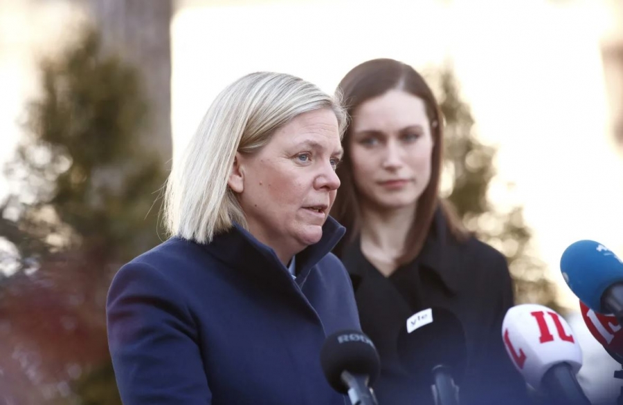 Σουηδία - Φινλανδία ενισχύουν τη συνεργασία τους στην ασφάλεια - «Η κοινή γνώμη για το ΝΑΤΟ αλλάζει», δηλώνουν Andersson - Marin