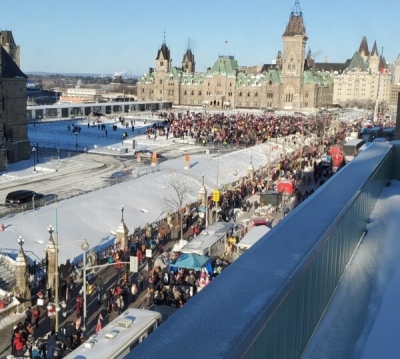 Καναδάς - «Freedom Convoy»: Εκτός ελέγχου η κατάσταση στην Οτάβα κατά τη 10η ημέρα αποκλεισμού της πόλης