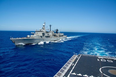 Συνεκπαίδευση φρεγάτας «Κουντουριώτης» και μονάδων της «SNMG2»