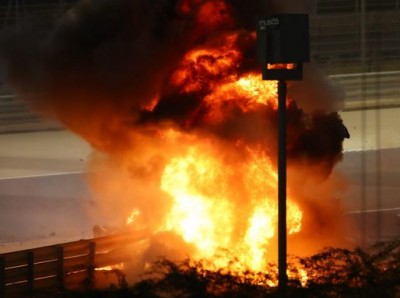 Formula 1: Τo ατύχημα του Grosjean στο Μπαχρέιν