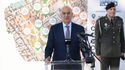 Στο Χαϊδάρι ο Δένδιας - Στα εγκαίνια και παράδοση των νέων Στρατιωτικών Οικημάτων