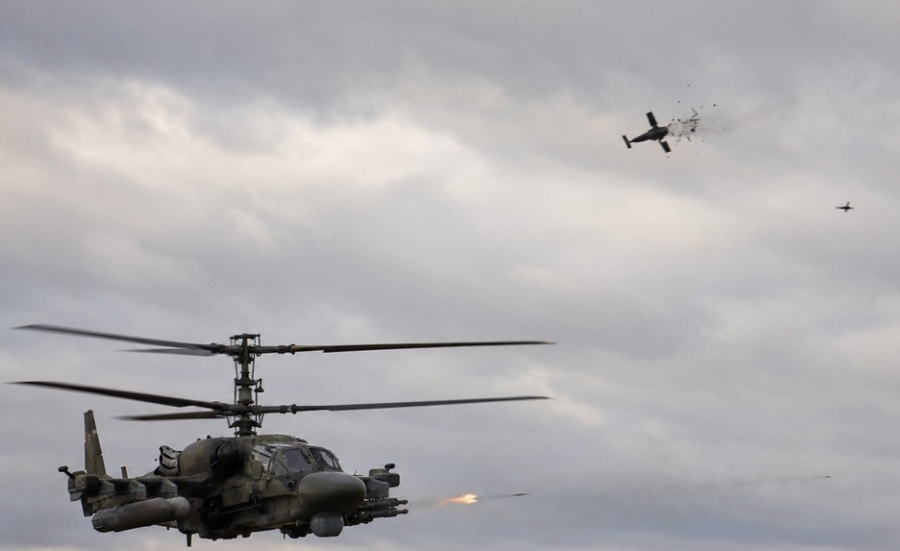 Ρωσικά ελικόπτερα Ka -52M κατέρριψαν 30 ουκρανικά drones με 800 βολές το λεπτό (Video)