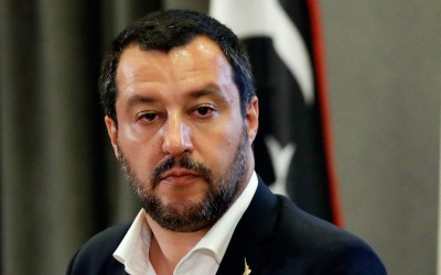 Στην Αθήνα ο Salvini για να παρακολουθήσει τον αγώνα Ολυμπιακού - Μίλαν