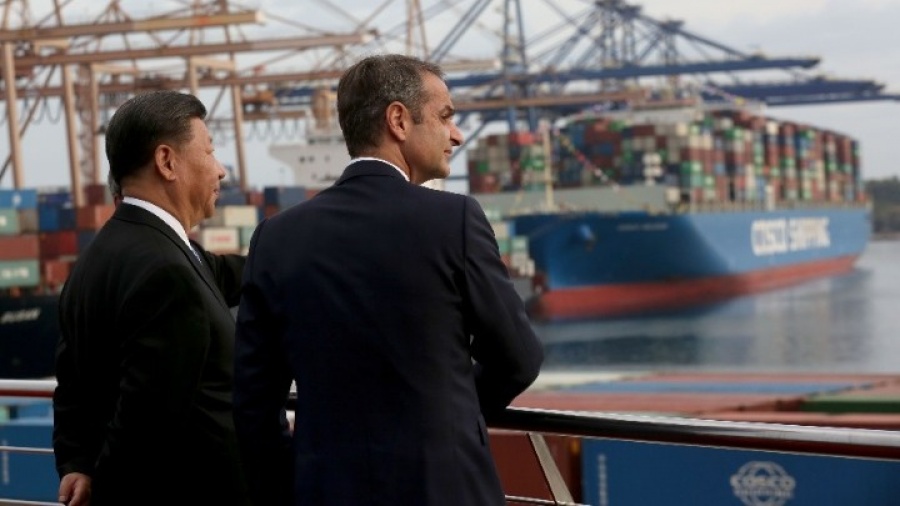 Επίσκεψη Μητσοτάκη - Xi Jinping στις εγκαταστάσεις της Cosco στον Πειραιά