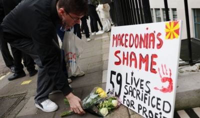 Σκόπια: Μεγάλη πορεία διαμαρτυρίας για την τραγωδία με τους 59 νεκρούς στο Κότσανι