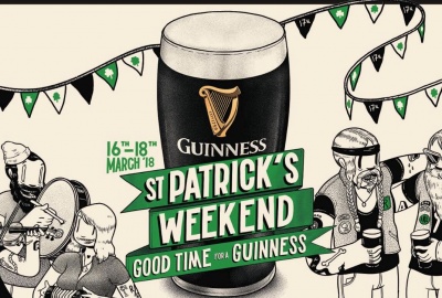 Η Guinness γιορτάζει την ημέρα του Αγίου Πατρικίου στις 17 Μαρτίου