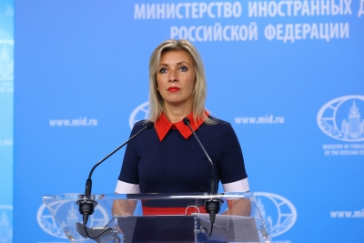 Zakharova (Ρωσία): Δουλική η εξάρτηση της Ουκρανίας από τη Δύση