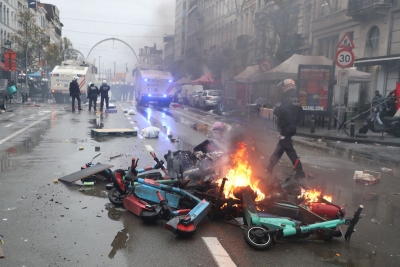 Βέλγιο: Σοβαρά και βίαια επεισόδια  ξέσπασαν στις Βρυξέλλες - Υπάρχουν τραυματίες