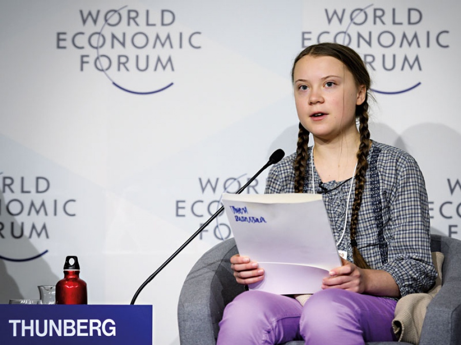 Thunberg στο Davos: Δεν έχει γίνει τίποτα για την καταπολέμηση της κλιματικής αλλαγής